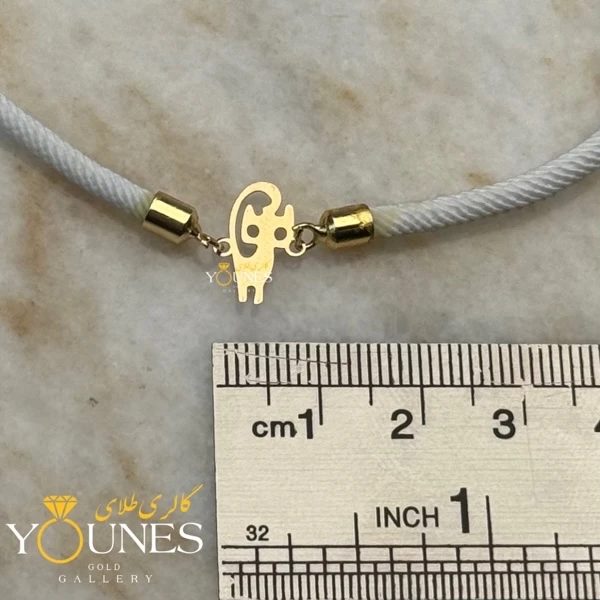 دستبند مینیمال گربه ای طلا لیزری